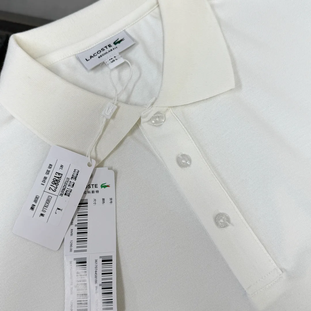 C🌟LACOSTE 2026 New Arrival polo ～ ✅ Same Style～ ， ！ ， ！ ！ ， ， ， ， 👍 ：Black White Pink Red Green Size：M L XL XXL 3XL（ ！）